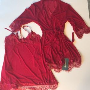 Queenmore Red Lingerie 3 pc Set
